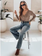 Dámsky sveter MELANIA chocolate FashionStreet MY1653