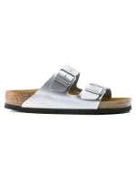 Dámske žabky Birkenstock Arizona Birko-Flor Silver regular width (1012282)