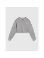 Dievčenská mikina bez kapucne 4F 4FJWSS25TSWSF1504-25S