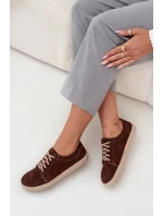Tenisky Barefoot z prírodného semišu Zazoo 314 chocolate Tenisky Barefoot z prírodného semišu Zazoo 314 chocolate