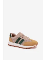 Dámské tenisky z pravé semišové kůže béžovo-žluté Marceline