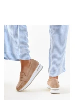 Dámske poltopánky 28906 Béžová s bielou - Flyfor