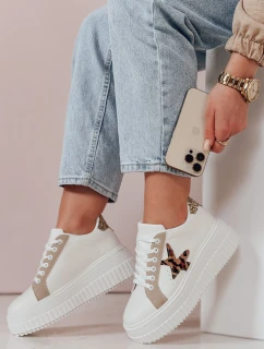 Dámske tenisky na platforme STARPAN beige FashionStreet ZY0869