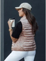 Dámska prešívaná vesta so stojačikom STYLISHZ ružová FashionStreet TY4449