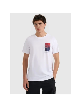 Pánske tričko s potlačou 4F 4FRAW25TTSHM3256-10S