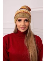 Čiapka s fleecom Patrycja K254 horčica + khaki