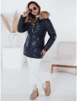 Dámska prešívaná zimná bunda SOLARIS navy blue FashionStreet TY4009 Dámska prešívaná zimná bunda SOLARIS navy blue FashionStreet TY4009