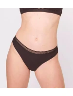 Dámske nohavičky GO Ribbed R Tai C2P - BLACK - black 0004 - SLOGGI Dámske nohavičky GO Ribbed R Tai C2P - BLACK - black 0004 - SLOGGI