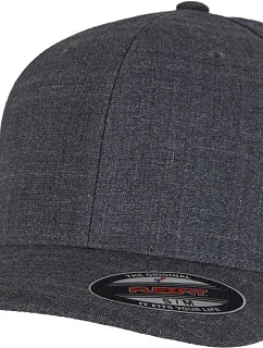 Flexfit 6277FM 6-panelová melírovaná čiapka 55.77FM v odtieni charcoal melange