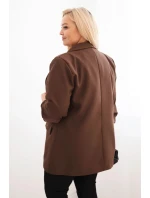 Dámske oblečenie Elegance Plus Size Brown