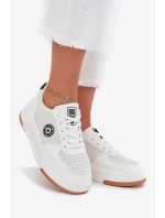 Sneakersy Damskie Na Platformie Big Star RR274572 HI-POLY SYSTEM Białe