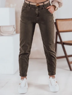 Dámske džínsové nohavice STREETSTYLE svetlohnedé FashionStreet UY2353