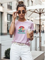 Dámske tričko na Deň matiek s potlačou Mamasaura fialové FashionStreet NX5027RY
