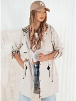 Dámska prechodná bunda VERDU ecru FashionStreet TY4228 Dámska prechodná bunda VERDU ecru FashionStreet TY4228