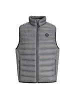 Jack&Jones pánska vesta bez rukávov JJEBRADLEY LIGHT BODYWARMER COLLAR NOO 12280973 CASTLEROCK
