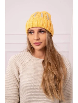 Dámska čiapka Selena K384 horčicová