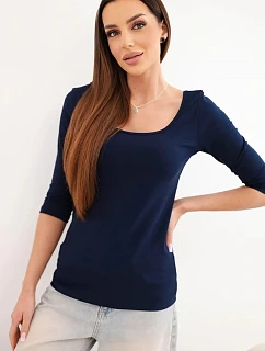 Blúzka s okrúhlym výstrihom