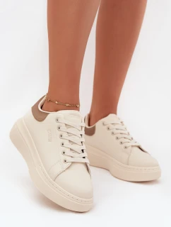 Dámske tenisky na platforme Big Star SS274246 light beige