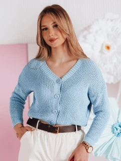 Dámske oversize rebrované nohavice SWEETDREAM modré FashionStreet MY2461