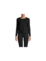 CASALL Essential Mesh Detail Tričko s dlhým rukávom čierne