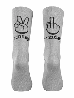 Cyklistické ponožky NORTHWAVE Sunday Monday Sock, sivé