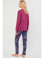 Talianska móda Folk long length sp. farba:blackberry/print