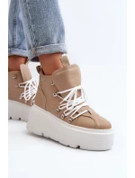 Zazoo 3416 Dámska kožená športová obuv Beige Zazoo 3416 Dámska kožená športová obuv Beige