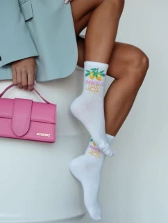 Skarpetki Damskie LIMONCELLO Białe