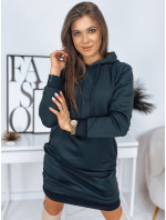 Granátové mikinové šaty tmavomodré Dstreet EY2143