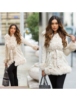 Sexy Winter jacket with faux-fur Details