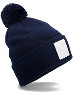 Beechfield B 338R Pletená čiapka Patch „Pompon“ 53.338R oxford navy/biela Beechfield B 338R Pletená čiapka Patch „Pompon“ 53.338R oxford navy/biela