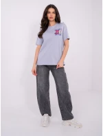 Tričko D12022AH02645Y svetlo fialové