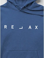 Pánska mikina s kapucňou RELAX, modrá, FashionStreet NX0001BX