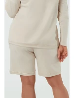 Talianska móda Madri krep farba: béžová