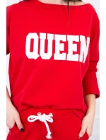 Súprava s potlačou Queen červená