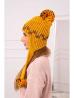 Dámska ušianka Nadia K321 horčicová
