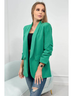 Sako s klopami elegantné zelené