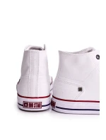 Męskie Klasyczne Wysokie Trampki BIG STAR DD174251 Białe