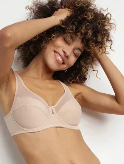 Dámska podprsenka s kosticami DIM GENEROUS CLASSIC BRA - DIM - nude