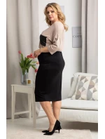 Dámska sukňa P352 čierna - Karko Dámska sukňa P352 čierna - Karko