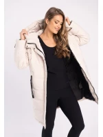 Dámsky kabát L22055-W24 béžový J-ASPEN - Volcano Dámsky kabát L22055-W24 béžový J-ASPEN - Volcano