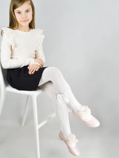 ČIPKOVANÉ PANČUCHY S MAŠĽOU RB019 2-6 L