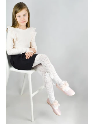 ČIPKOVANÉ PANČUCHY S MAŠĽOU RB019 2-6 L