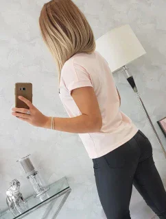 Limitovaná edícia blúzky púdrovo ružová + čierna