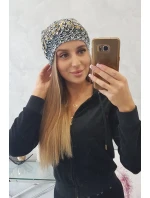 Dámska čiapka s brmbolcom Maria K335 tmavo šedá