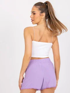 Šortky D73761M61531KA svetlo fialová