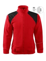 Bunda Hi-Q fleece unisex červená 07 (štítok značky)