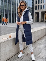 Dámska prešívaná vesta ELLA navy blue FashionStreet TY3034 Dámska prešívaná vesta ELLA navy blue FashionStreet TY3034