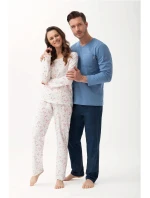 Luna 804 long/r M-2XL Z24 pánske pyžamo