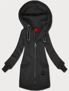 Dámska mikina so svetrovými vložkami LHD graphite (AMG-172A)